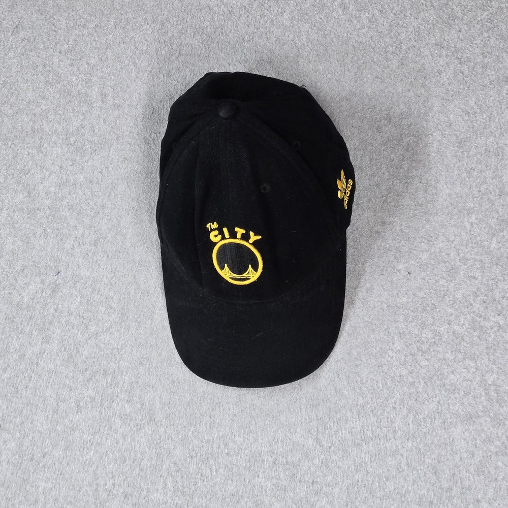 Golden State Warriors Men Baseball Cap ONE SIZE Black Adidas Curved Strapback